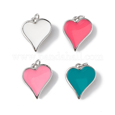 Эко-подвески с покрытием из латуни и эмали KK-F848-02P-1