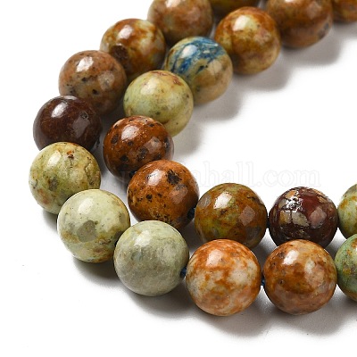 Натуральные бусины из желтой хризоколлы G-H298-A07-03-1