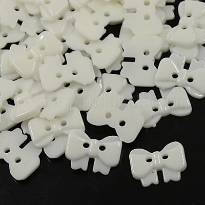 Кнопка бантом акриловая 2-луночное нужным рукоделие и костюм швейная X-BUTT-E023-A-01-1