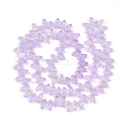 Гальванических цвета AB гальваническим стеклянные бусы пряди EGLA-B004-02A-NA01-1