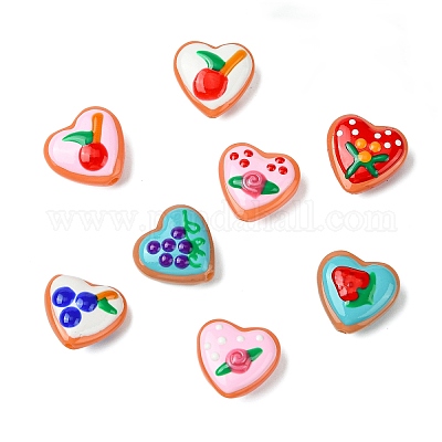 9 шт. 9-х цветные стеклянные бусины LAMP-CJ0002-45-1