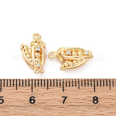 Подвески латунные горный хрусталь KK-E793-01G-1