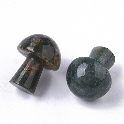 Натуральный мох агат гуаша камень G-N0325-02J-1