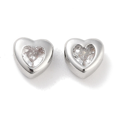 Латунные микро проложить кубического циркония бусы KK-C051-26P-03-1