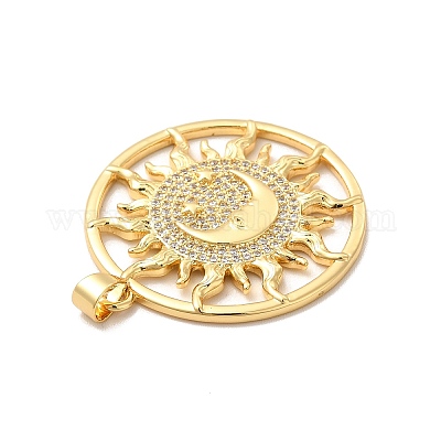 Стойки обшивки латунь микро проложить Циркон подвеску KK-B068-04G-1