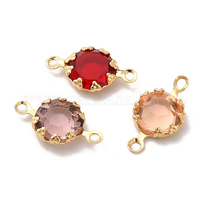 Экологически чистые подвески из латуни и стекла KK-H442-62G-1