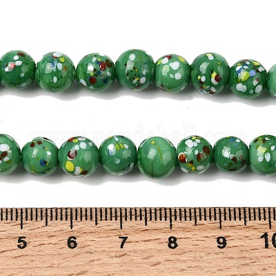 Бусы лэмпворк ручной работы&nbsp;LAMP-H071-01B-09-1