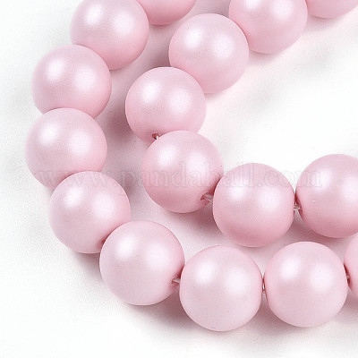 Выпечка из окрашенного перламутрового стекла жемчужные бусинки HY-N002-8mm-B04-1