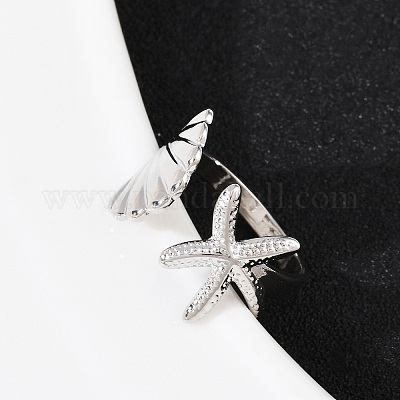 Латунные регулируемые манжеты для женщин RJEW-B132-02B-P-1