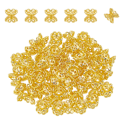 60шт стойка для гальванизации цветок латунные бусины FIND-UN0016-26-1