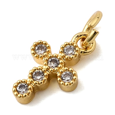 Латунные микро проложить кубического циркония подвески KK-I360-006G-02-1