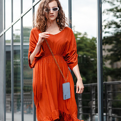 Акриловая цепочка через плечо для мобильного телефона с леопардовым принтом AJEW-AB00179-1