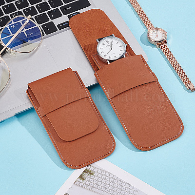 2 шт. прямоугольный чехол для хранения часов из искусственной кожи AJEW-GO0001-85A-1