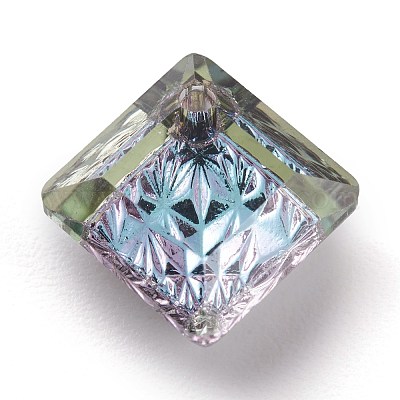 Подвески из тисненого стекла со стразами GLAA-J101-03A-001VL-1