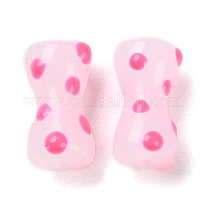 Ручной работы ухабистым Шарики Lampwork LAMP-C012-01D-1