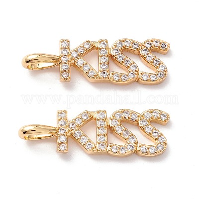 Латунные микропаве прозрачные подвески с фианитом ZIRC-Z019-26G-NR-1
