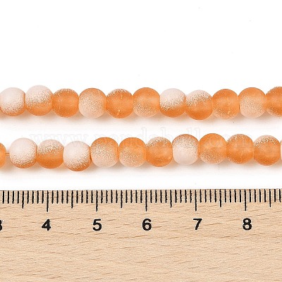 Матовое стекло треск бисер нитей GLAA-U001-8mm-M10-1