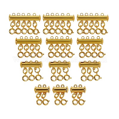 Wholesale Tube Brass Magnetic Slide Lock Clasps 