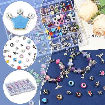 Наборы для самостоятельного изготовления латунных браслетов в европейском стиле DIY-FS0010-09-1