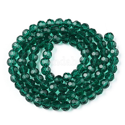 Прозрачные стеклянные бусины EGLA-A035-T6mm-D18-1