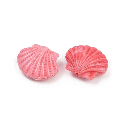 Резные бусины из синтетического коралла&nbsp;CORA-S025-02B-02-1