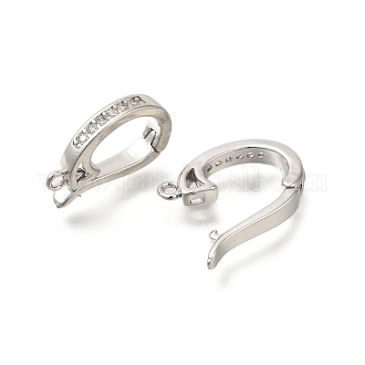 Покрытие стойки латунь микро паве прозрачный кубический цирконий усилитель укороченные поручни KK-F883-13P-1