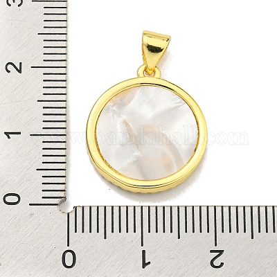 Латунные микропаве прозрачные подвески с фианитом KK-K354-04G-10-1