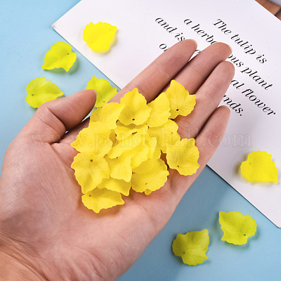 Осенняя тема прозрачные матовые акриловые подвески PAF002Y-17-1