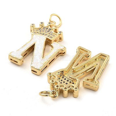 Латунные микропаве прозрачные подвески с фианитом KK-G498-01N-02-1