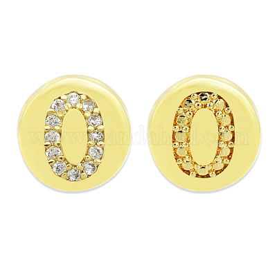 Латунные микропаве из прозрачного кубического циркония KK-T030-LA843-OX3-1