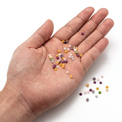 Абс пластмассовые кабошоны OACR-S012-4mm-M-1