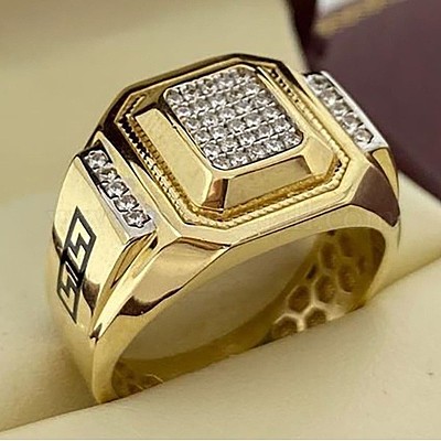 Квадратные кольца из сплава с кристаллами и стразами FS-WG4A2D8-06-1