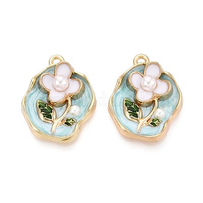 Подвески из эмали и сплава&nbsp;LS-ENAM-K076-11A-G-1