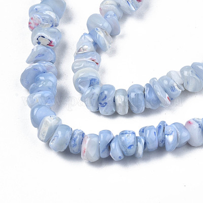 Нити бусин из натуральных пресноводных ракушек SHEL-N003-23-B02-1