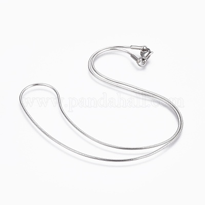 Не тускнеющие ожерелья из нержавеющей стали 304 в виде змеи NJEW-F248-01A-P-1