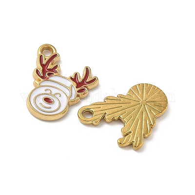 Подвески из нержавеющей стали 304 с эмалью STAS-L300-012G-19-1