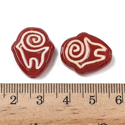 Бусины лэмпворк  LAMP-D003-04G-1