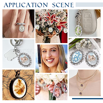 Наборы для изготовления овальных подвесок своими руками DIY-PH0021-46-1