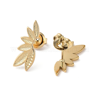 Серьги-гвоздики из нержавеющей стали 304 STAS-Z052-22G-1