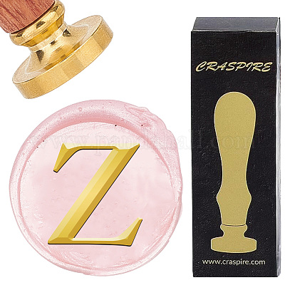 Латунная восковая печать с деревянной ручкой AJEW-WH0412-0321-1