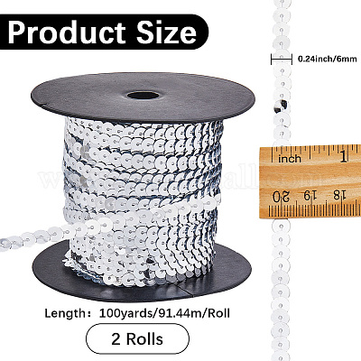 2 рулон пластиковых бусин-пайеток FIND-CY0001-13D-1