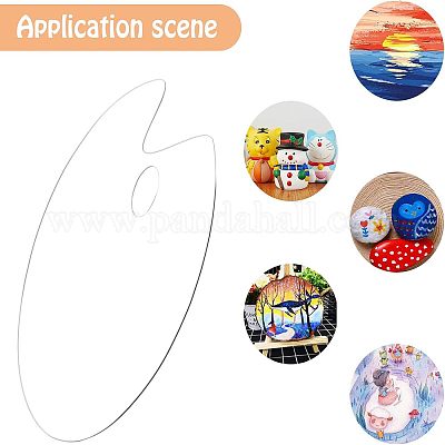 Прозрачная акриловая палитра AJEW-BK0001-004-1