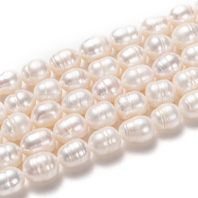 Нити из натурального культивированного пресноводного жемчуга PEAR-L033-81-01-1