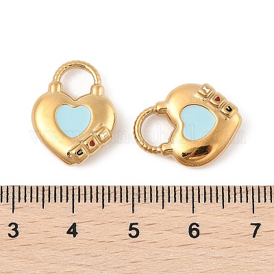 Подвески из нержавеющей стали 304 с эмалью STAS-P380-07G-01-1