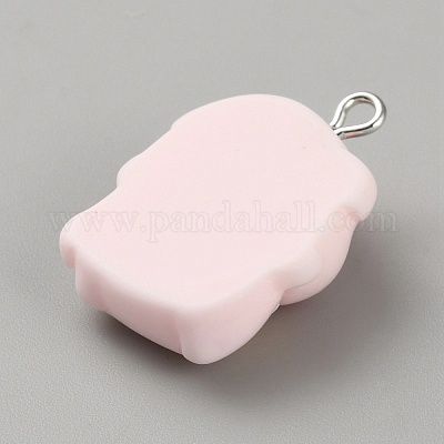 Подвески из непрозрачной смолы в виде свинки RESI-CJC0020-27G-1