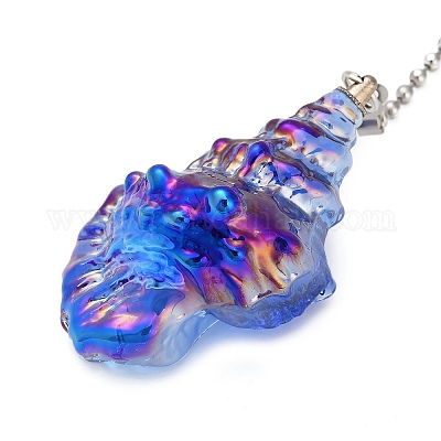 Стеклянные подвески потолочный вентилятор тяговые цепи удлинители HJEW-H064-01A-P-1