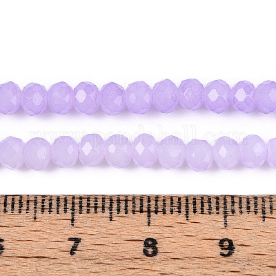 Запекание расписных стеклянных бусин с имитацией нефрита DGLA-A034-J4MM-A50-1