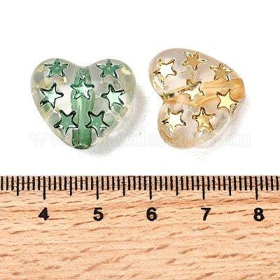 Прозрачные акриловые бусины OACR-H054-03-1