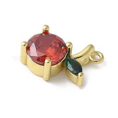 Латунные микро проложить кубического циркония подвески KK-P290-02D-G-1