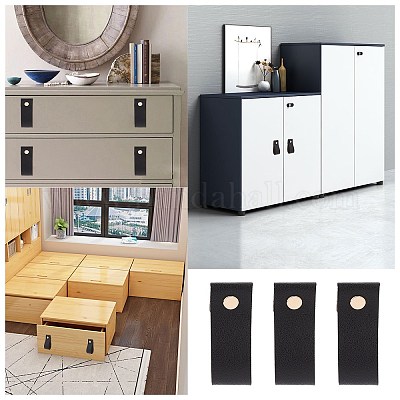 Ручка шкафа из искусственной кожи DIY-WH0258-80C-1